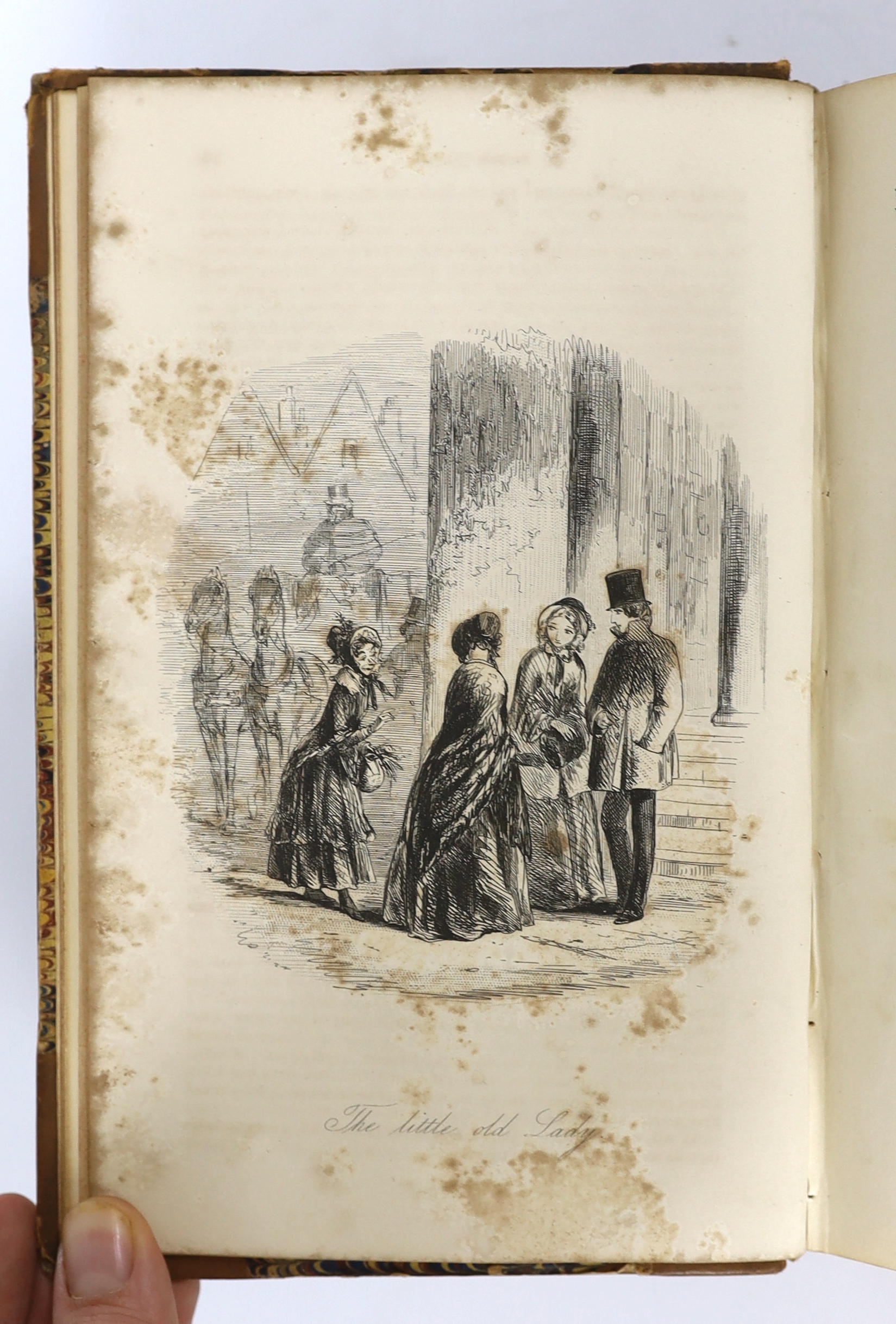 Dickens, Charles - Bleak House, First Edition. pictorial engraved and printed titles, frontis. and 38 plates (by Hablot K. Browne), half title; early 20th century gilt calf and marbled boards with panelled spine. 1853